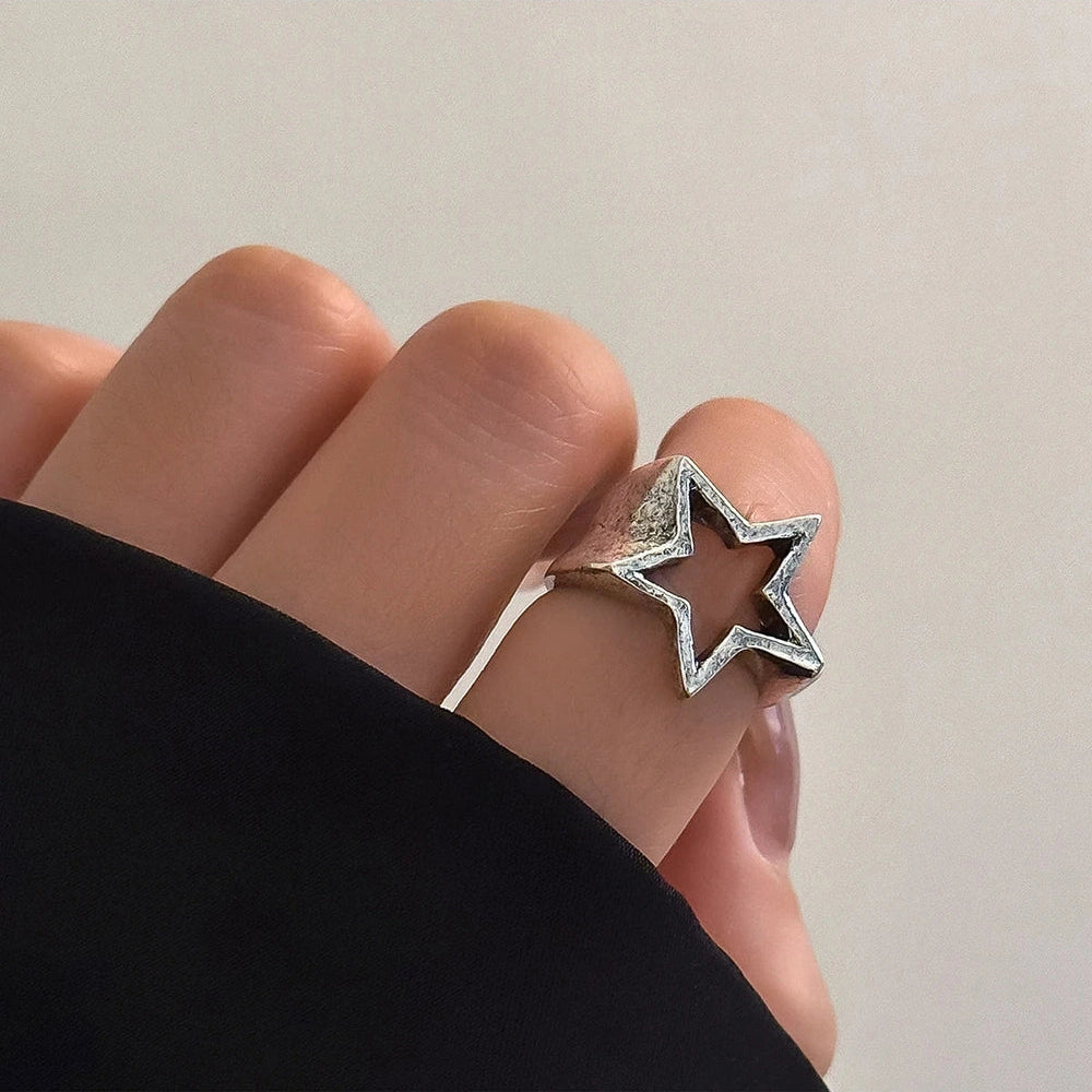 New Style Trends - Alt Celestial Silver Starlet Ring - Outfit Ideas