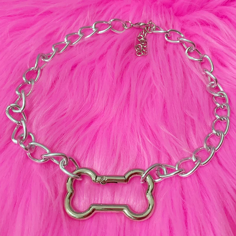 New Style Trends - Alt Chain Pup Collar Necklace - Outfit Ideas