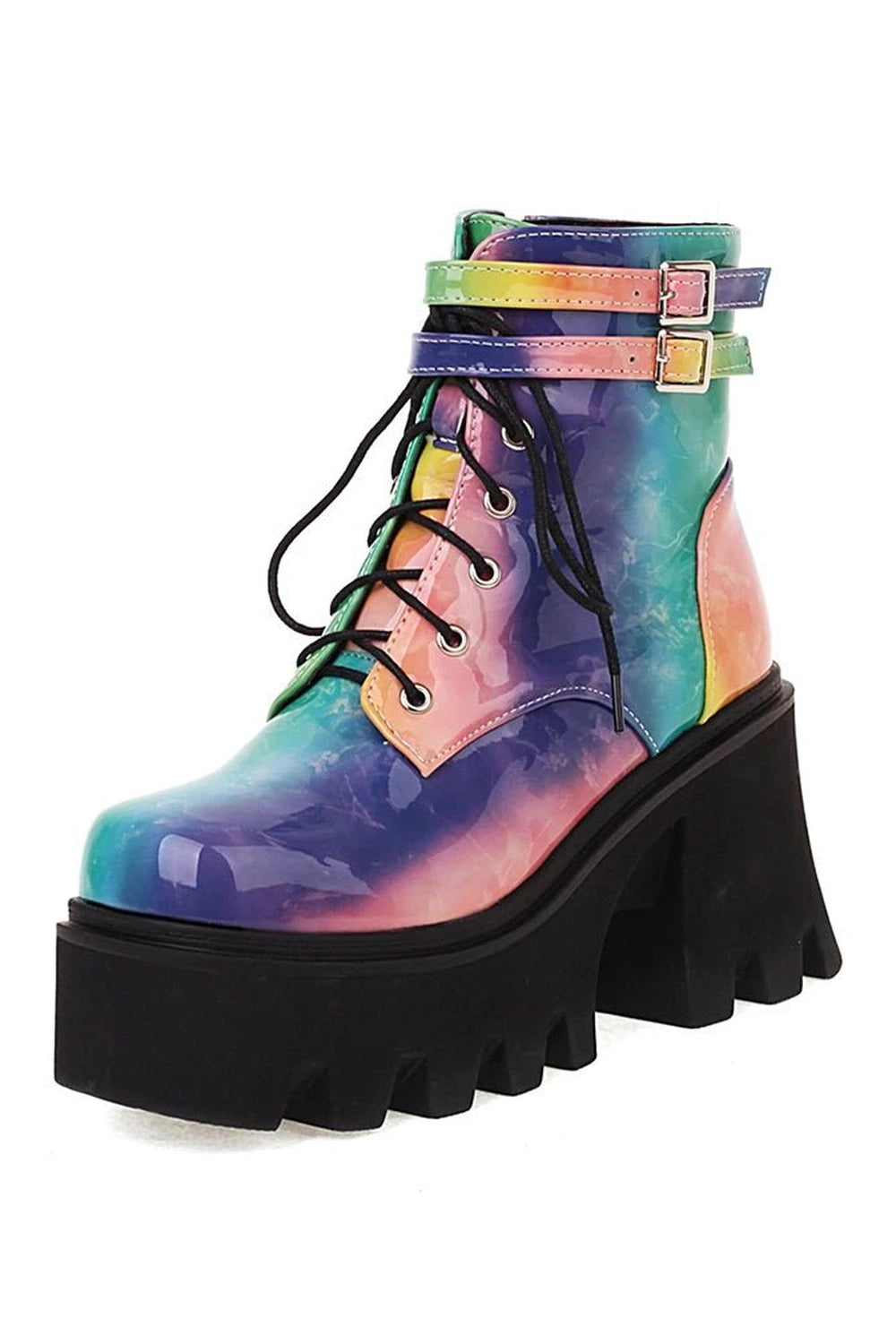 New Style Trends - Alt Colorful Motorcycle Ankle Boots - Outfit Ideas