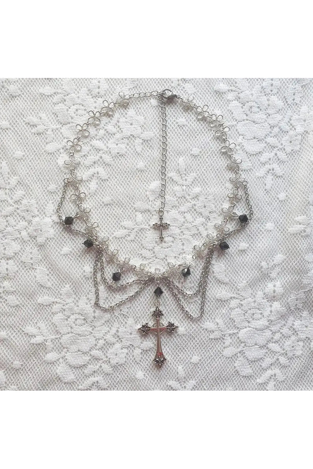 New Style Trends - Alt Cross Princess Gothic Rosary - Outfit Ideas