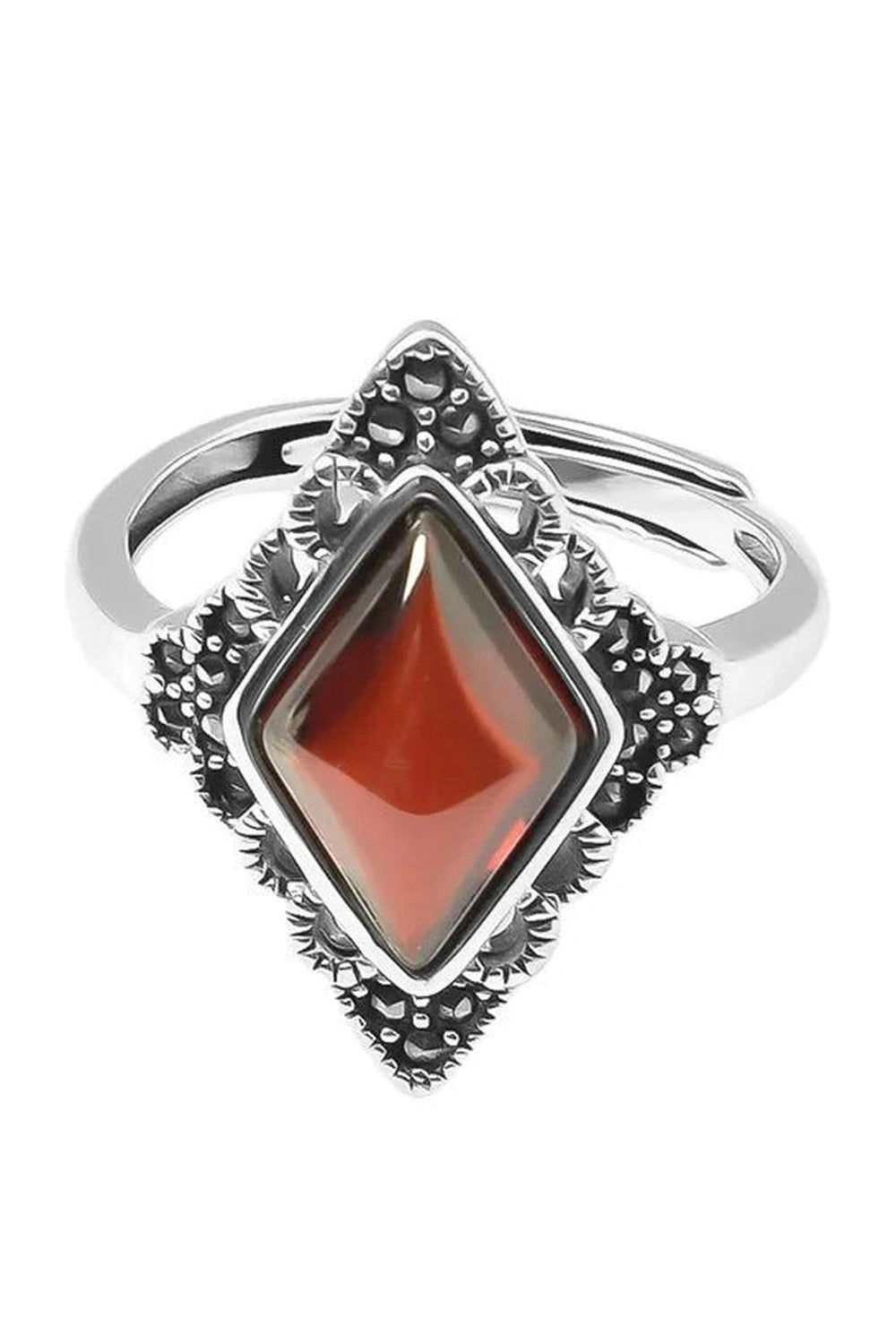 New Style Trends - Alt Elegant Marquise Garnet Cocktail Ring - Outfit Ideas