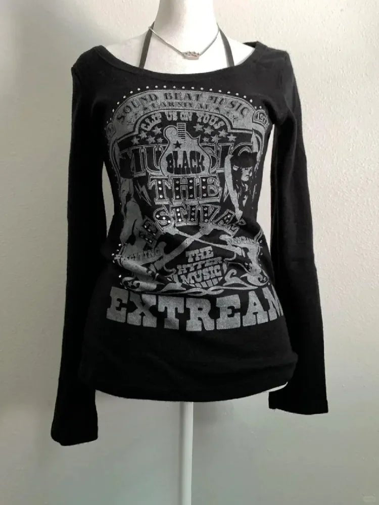 New Style Trends - Alt Festival Long Sleeve Top - Outfit Ideas