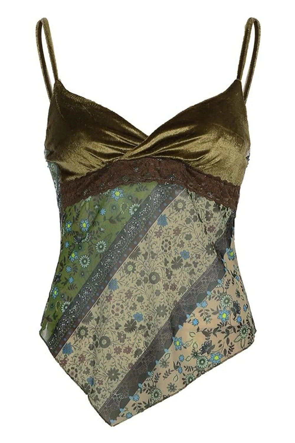 New Style Trends - Alt Floral Asymmetrical Cami Top - Outfit Ideas