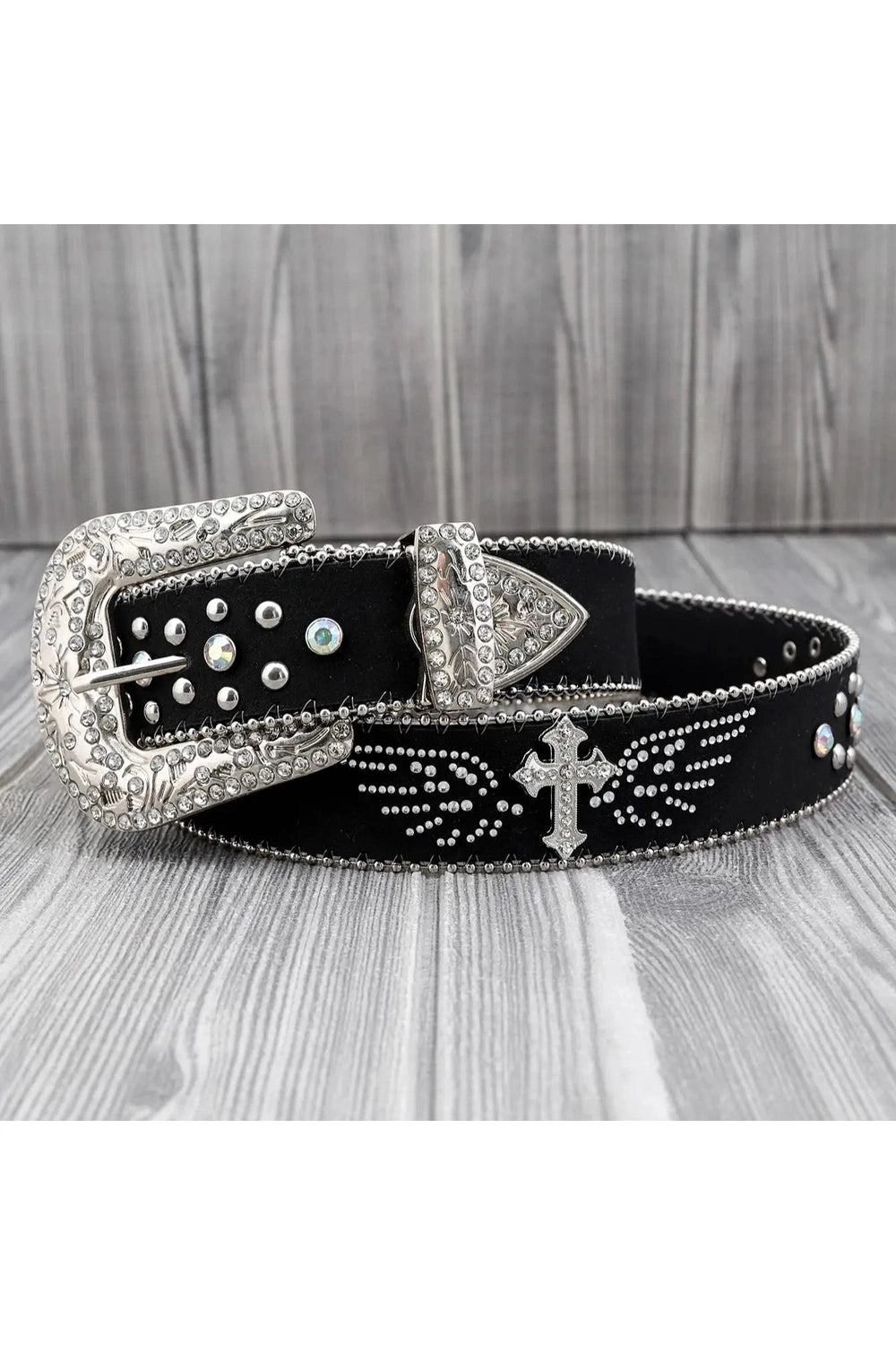 New Style Trends - Alt Goth Cross Embellished Belt - Outfit Ideas
