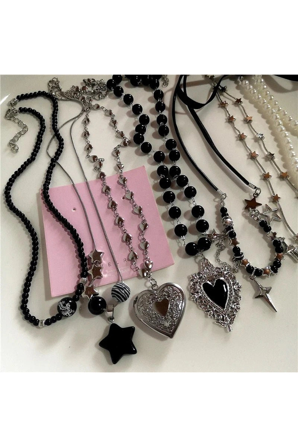 New Style Trends - Alt Goth Dark Romance Layered Necklace - Outfit Ideas