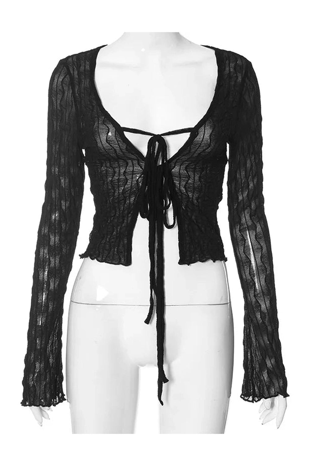 New Style Trends - Alt Gothic Lace Up Blouse - Outfit Ideas