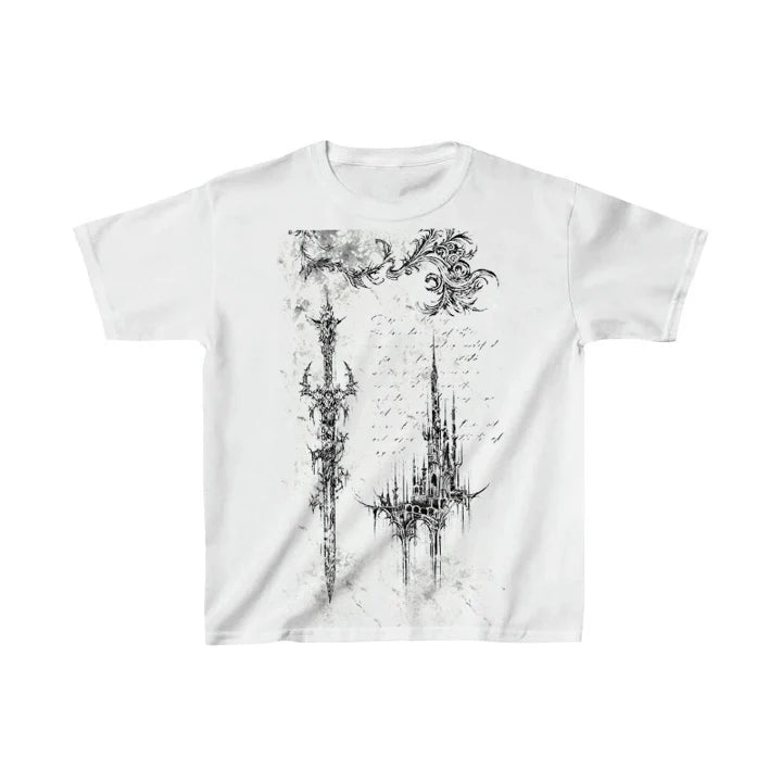 New Style Trends - Alt Gothic Ruins Spaghetti Top - Outfit Ideas