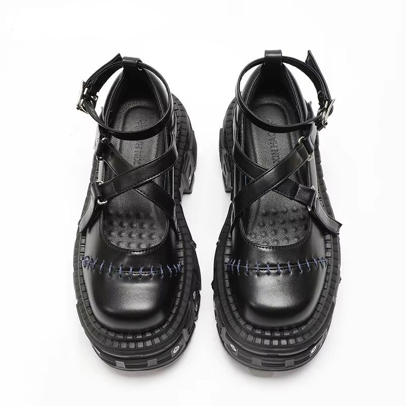 New Style Trends - Alt Gothic Stitched Shoes - Outfit Ideas