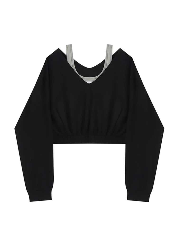 New Style Trends - Alt Layered Strap Crop Sweatshirt - Outfit Ideas