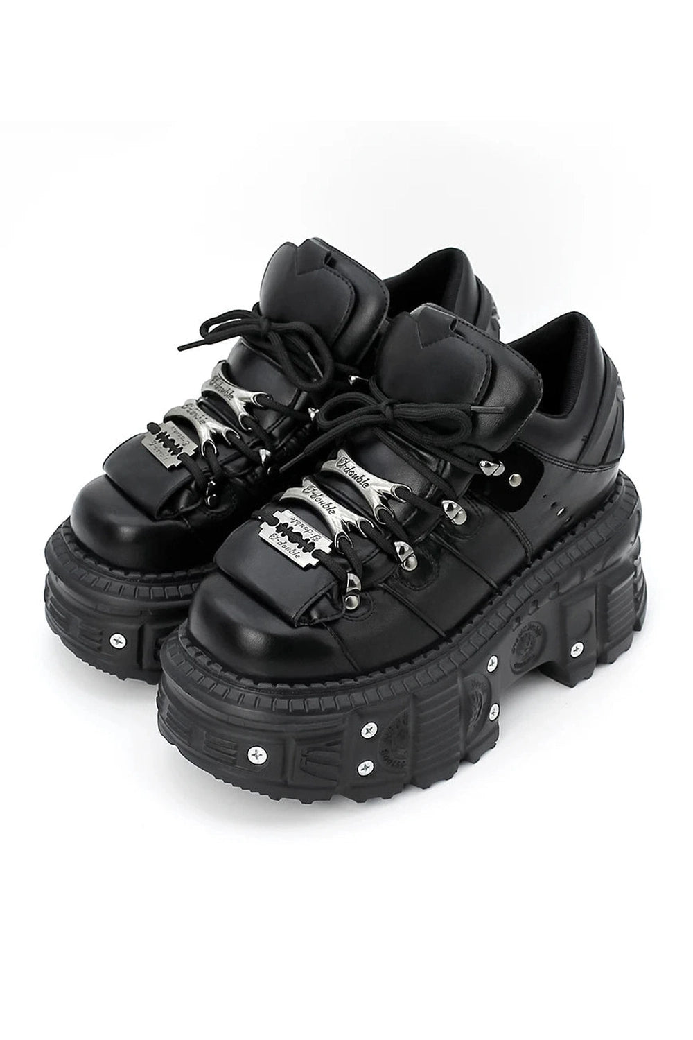 New Style Trends - Alt Punk Lace-up Ankle Sneakers - Outfit Ideas
