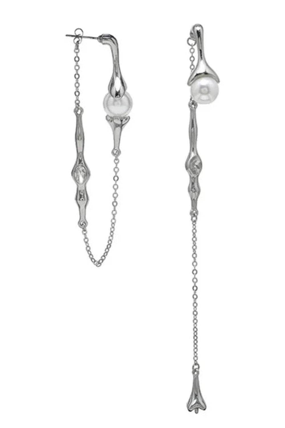 New Style Trends - Alt Punk Pearl Tassel Drop Earrings - Outfit Ideas