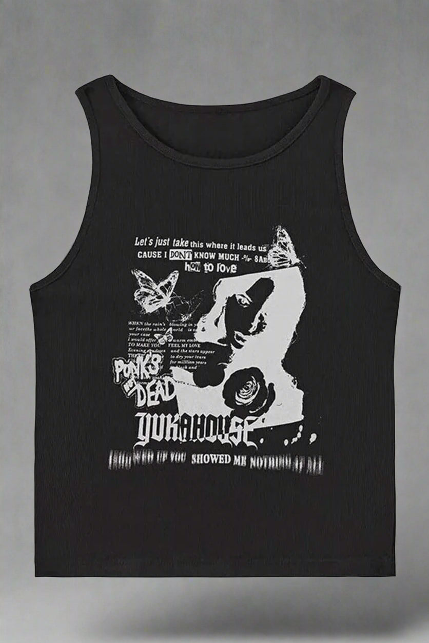 New Style Trends - Alt Rebel Echoes Tank Top - Outfit Ideas