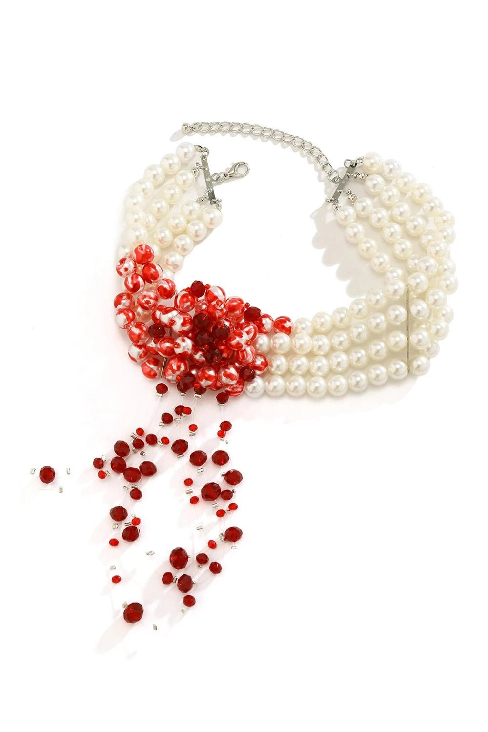 New Style Trends - Alt Scarlet Pearl Choker Necklace - Outfit Ideas