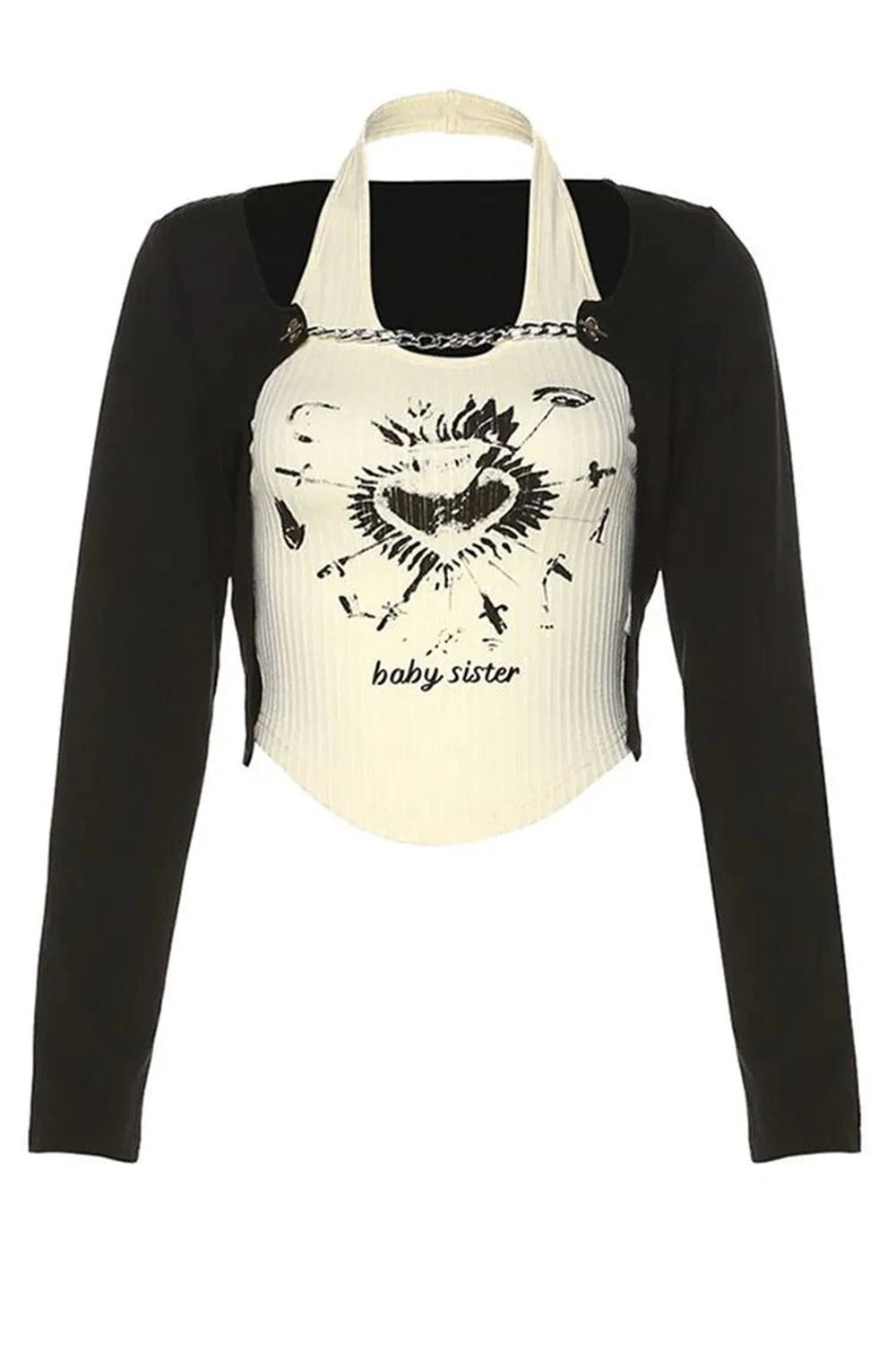 New Style Trends - Alt Skinny Graphic Outfit Set - Outfit Ideas