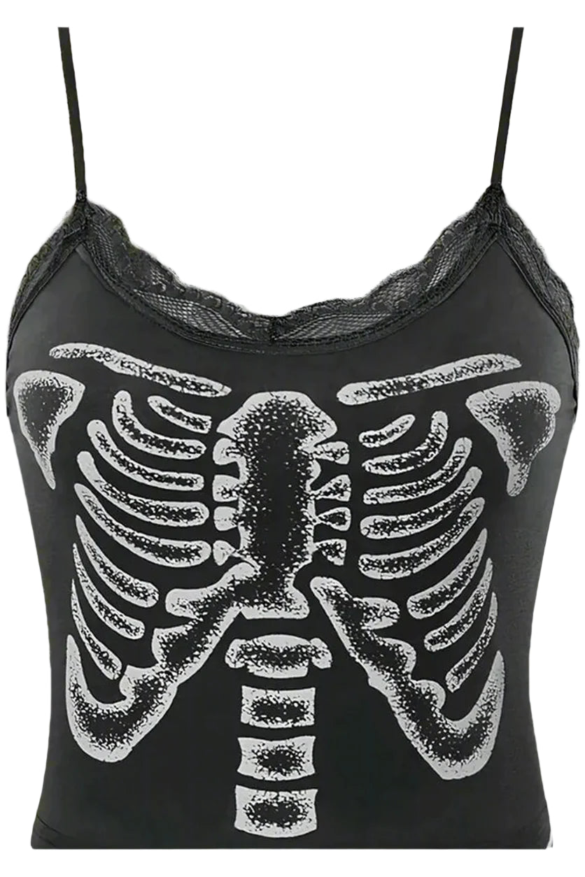 New Style Trends - Alt Summer Skull Print Top - Outfit Ideas