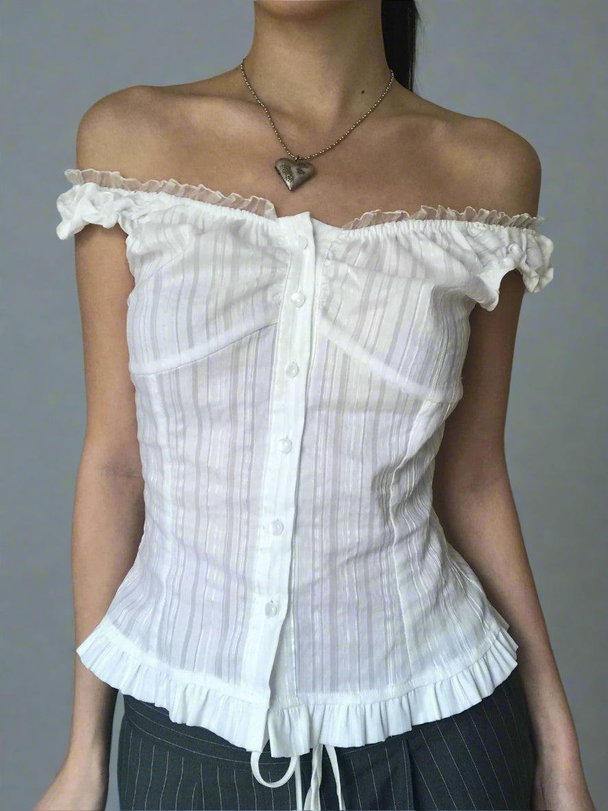 New Style Trends - Angel Poise Coquette Ruffle Blouse - Outfit Ideas