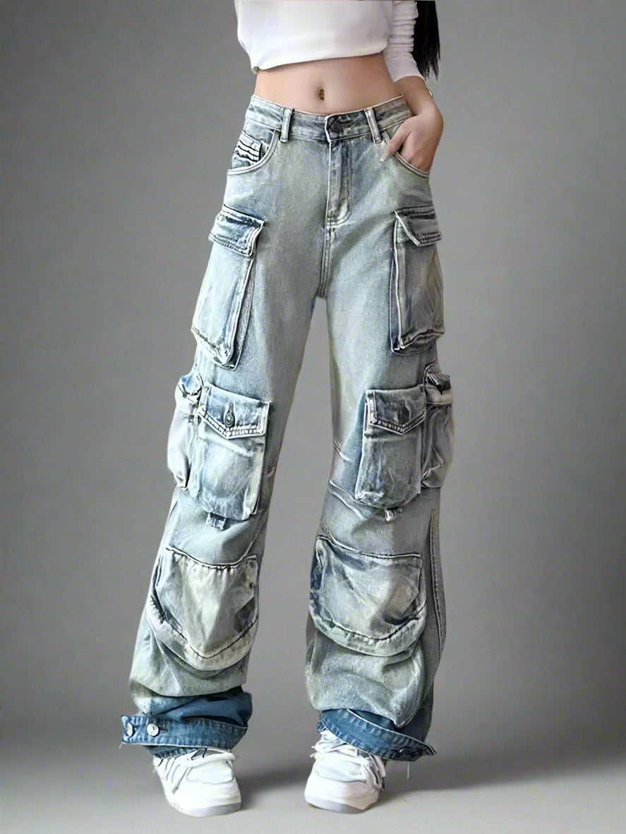 New Style Trends - Ash Storm Y2k Cargo Jeans - Outfit Ideas