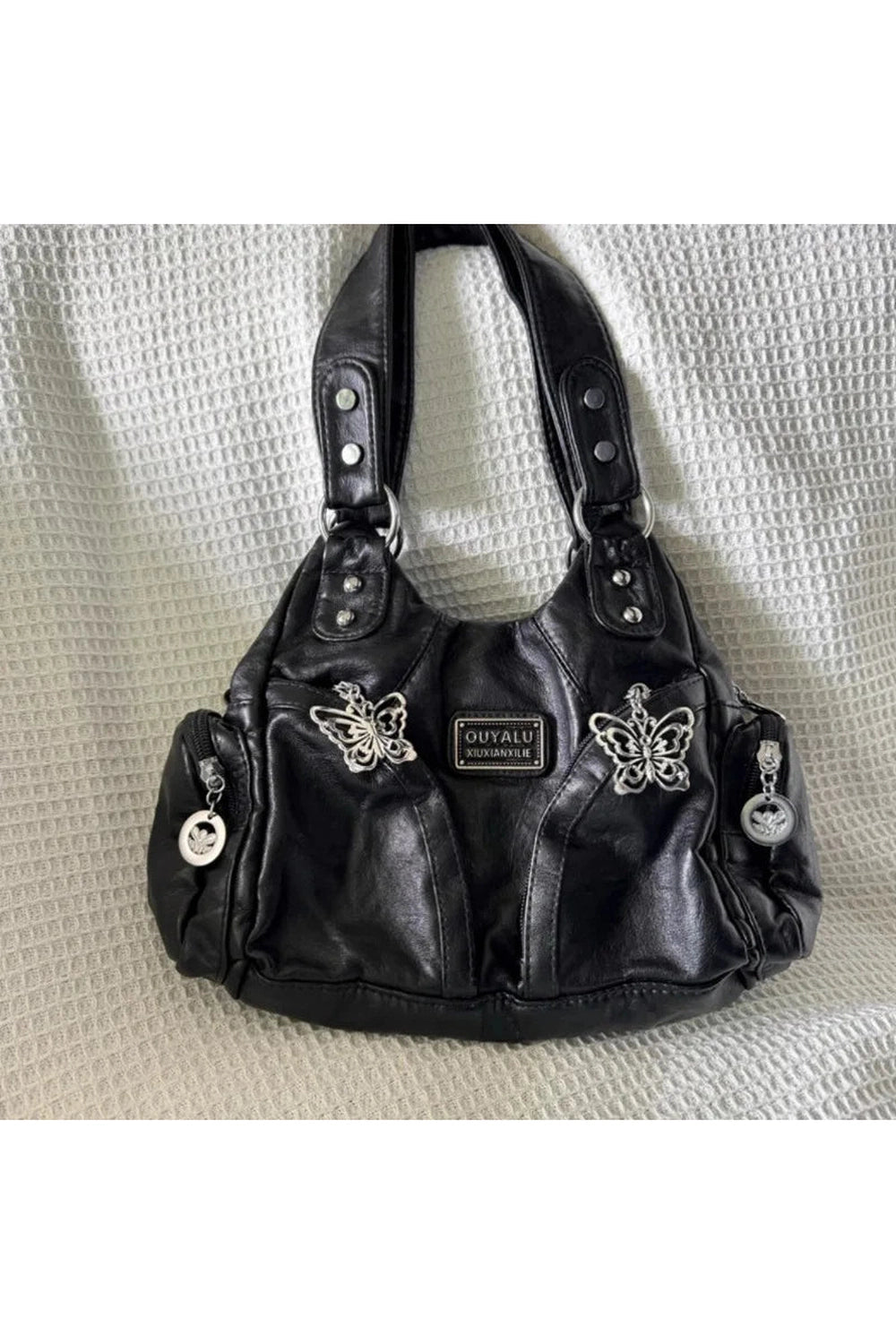 New Style Trends - Black Y2k Shoulder Bag - Outfit Ideas