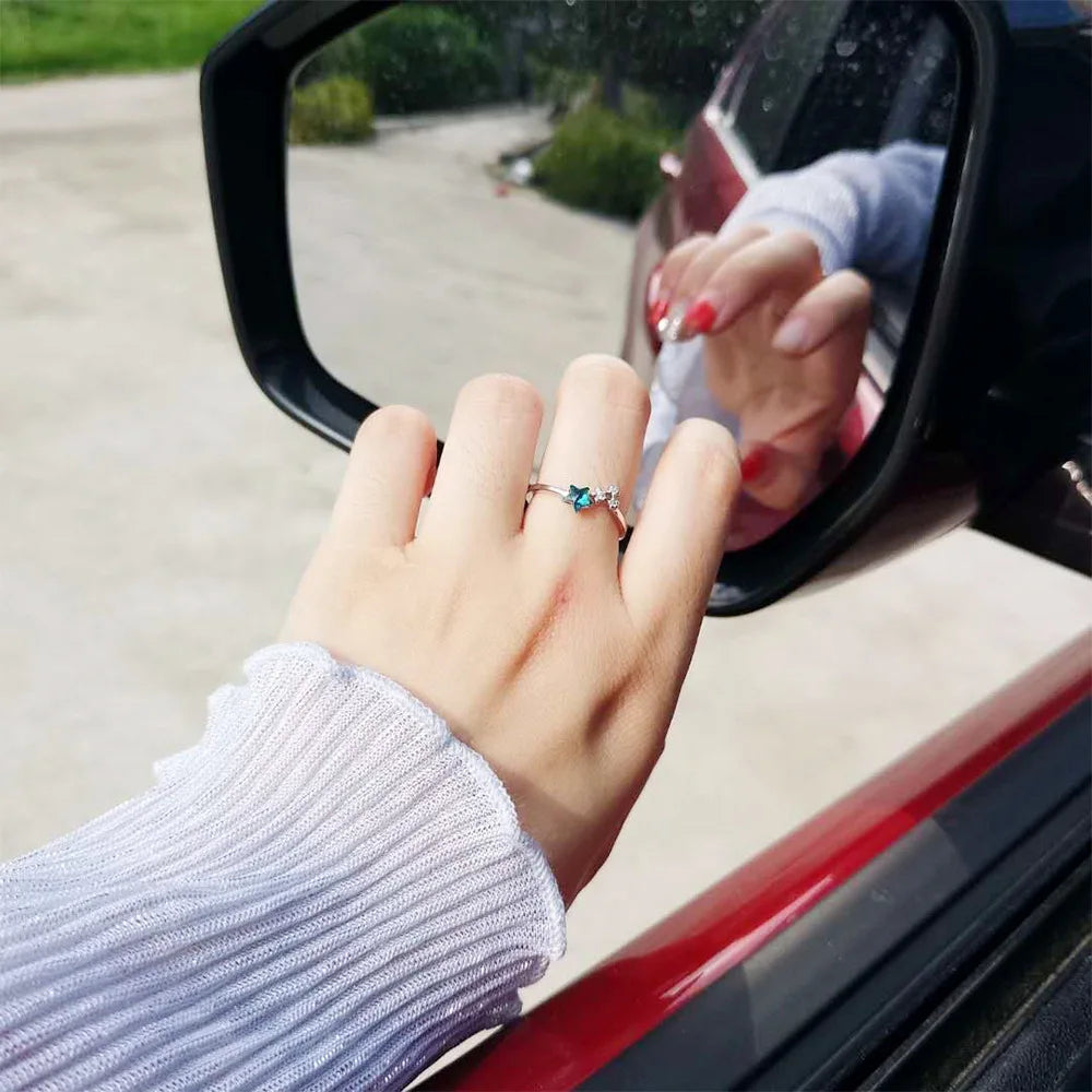 New Style Trends - Blue Starlight Y2k Ring - Outfit Ideas
