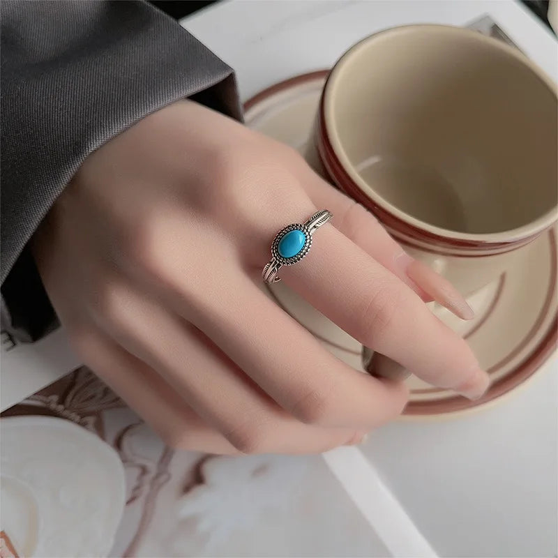 New Style Trends - Boho Turquoise Soul Aesthetic Ring - Outfit Ideas