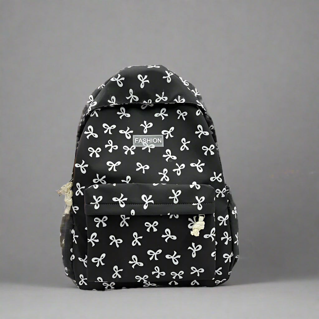 New Style Trends - Bow Print Coquette Backpack - Outfit Ideas