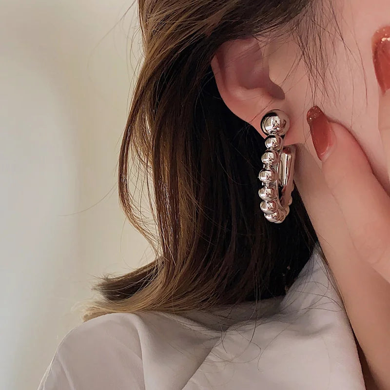 New Style Trends - Celestial Bubble Hoop Aesthetic Earrings - Outfit Ideas