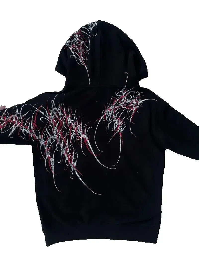 New Style Trends - Chaos Linework Street Hoodie - Outfit Ideas