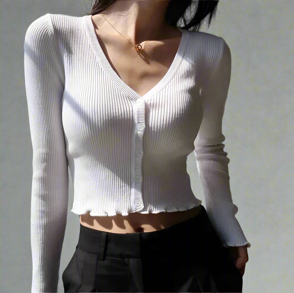 New Style Trends - Chic Crop Cardigan Top - Outfit Ideas