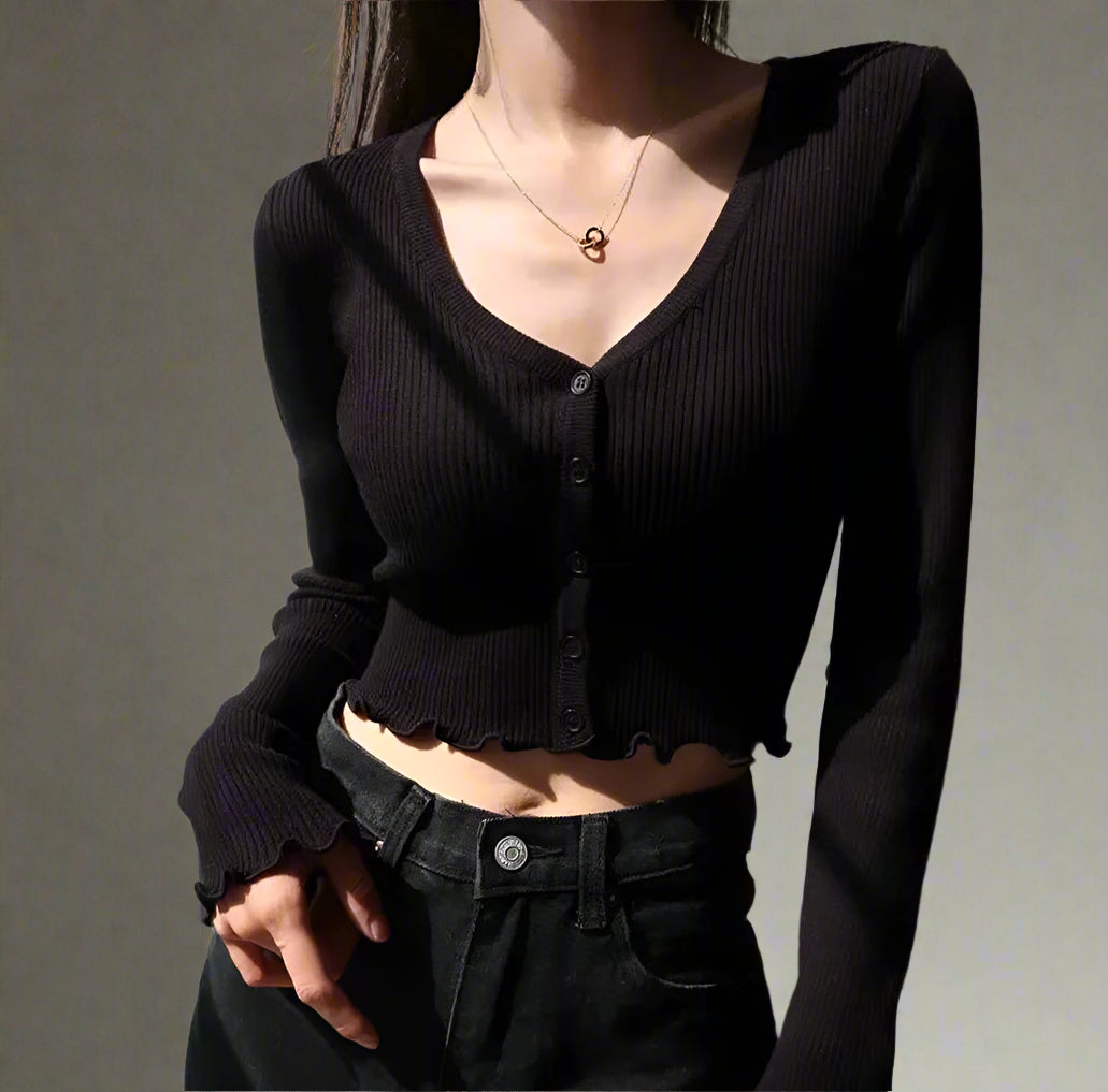 New Style Trends - Chic Crop Cardigan Top - Outfit Ideas