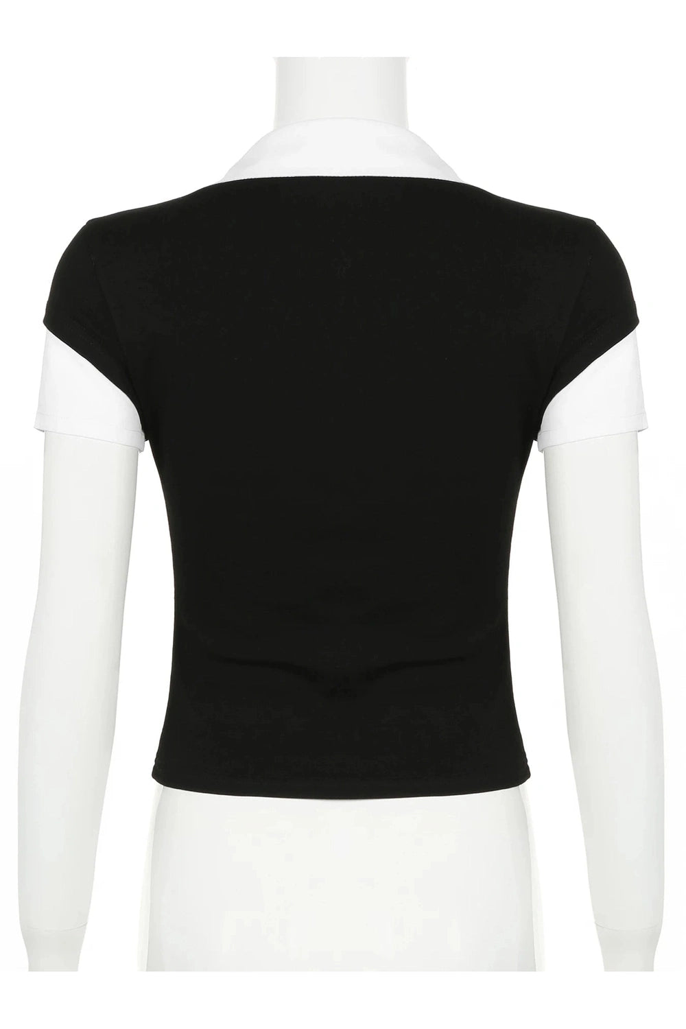 New Style Trends - Classic Retro V-Neck Polo Top - Outfit Ideas