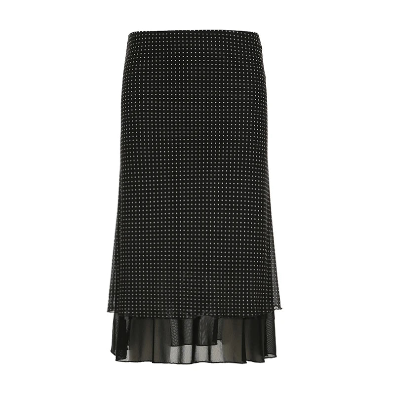 New Style Trends - Classic Whisper Ruffle Retro Skirt - Outfit Ideas