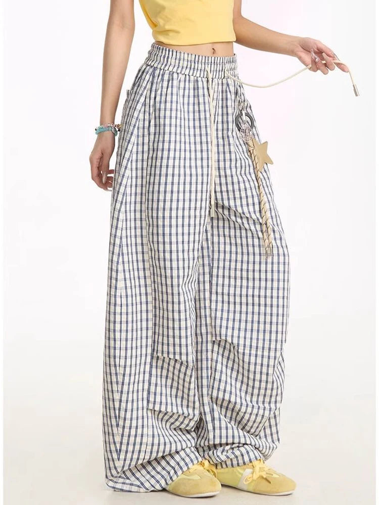 New Style Trends - Cloud Check Parachute Edgy Pants - Outfit Ideas