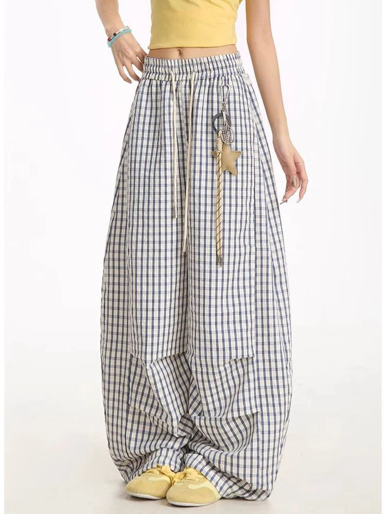 New Style Trends - Cloud Check Parachute Edgy Pants - Outfit Ideas