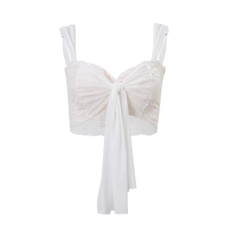 New Style Trends - Coquette Cloudkiss Chiffon Crop Top - Outfit Ideas