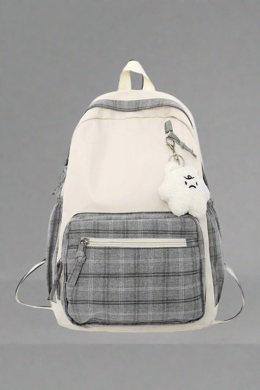 New Style Trends - Coquette Girl Lattice Travel  Backpack - Outfit Ideas
