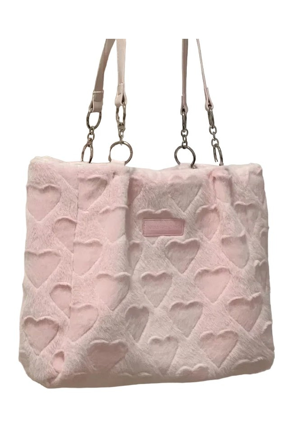 New Style Trends - Coquette Sweet Heart Furry Tote Bag - Outfit Ideas