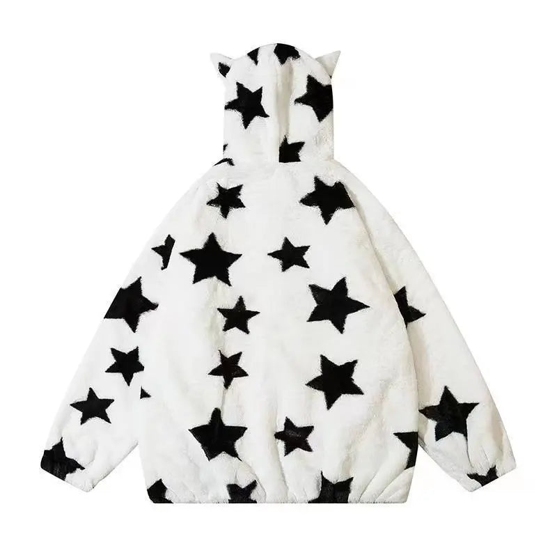 New Style Trends - Cosmic Cow Ears Zip Y2k Jacket - Outfit Ideas