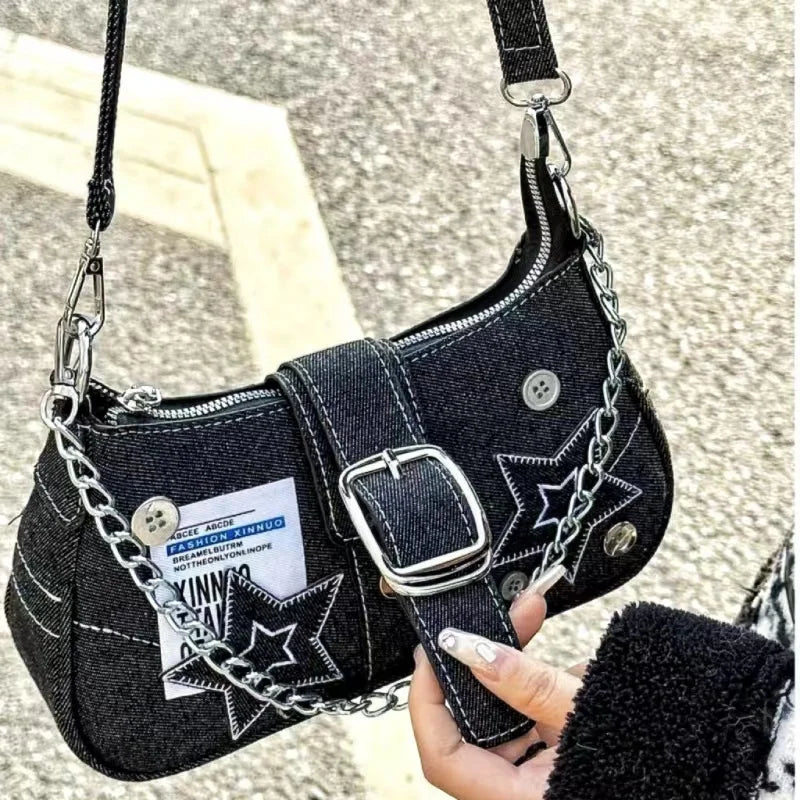 New Style Trends - Cosmic Y2k Buckle Bag - Outfit Ideas