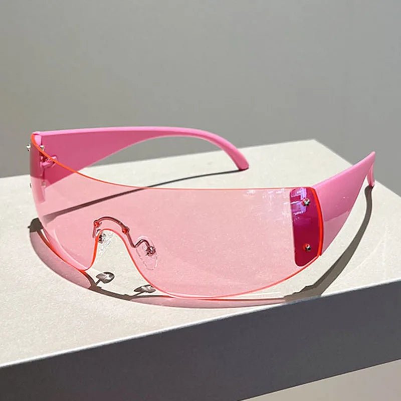 New Style Trends - Cyber Y2k Vision Shield Sunglasses - Outfit Ideas