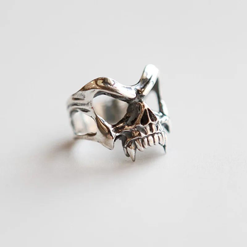 New Style Trends - Demon Skull Ragen Edgy Ring - Outfit Ideas