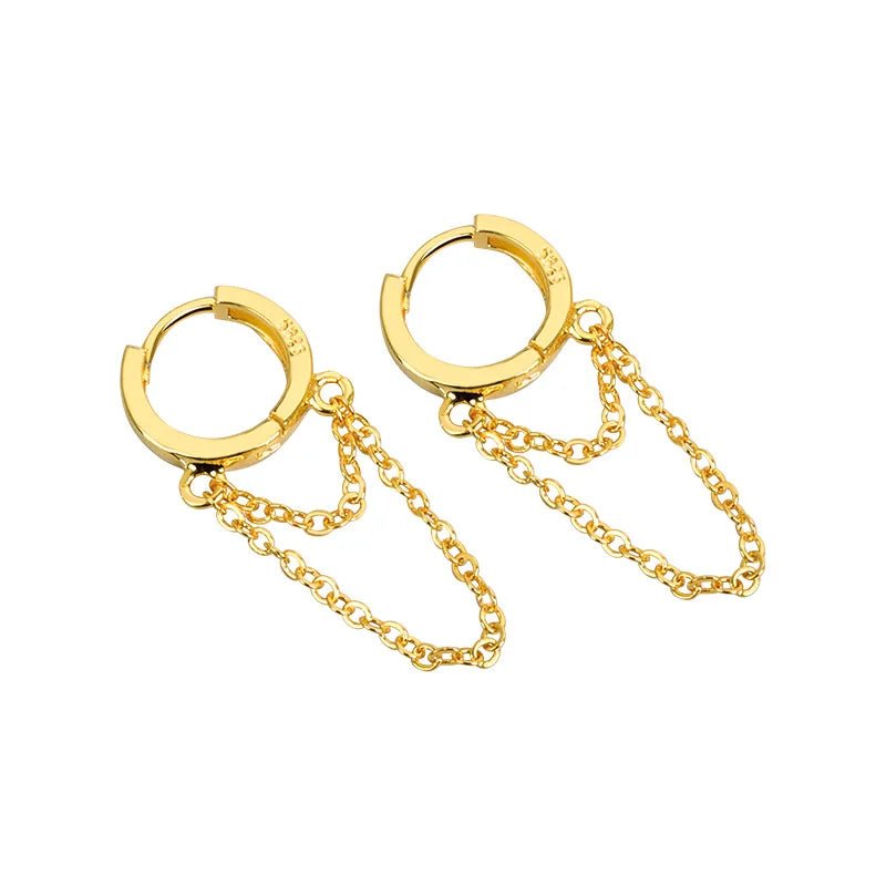 New Style Trends - Double Chain Aesthetic Hoop Earrings - Outfit Ideas