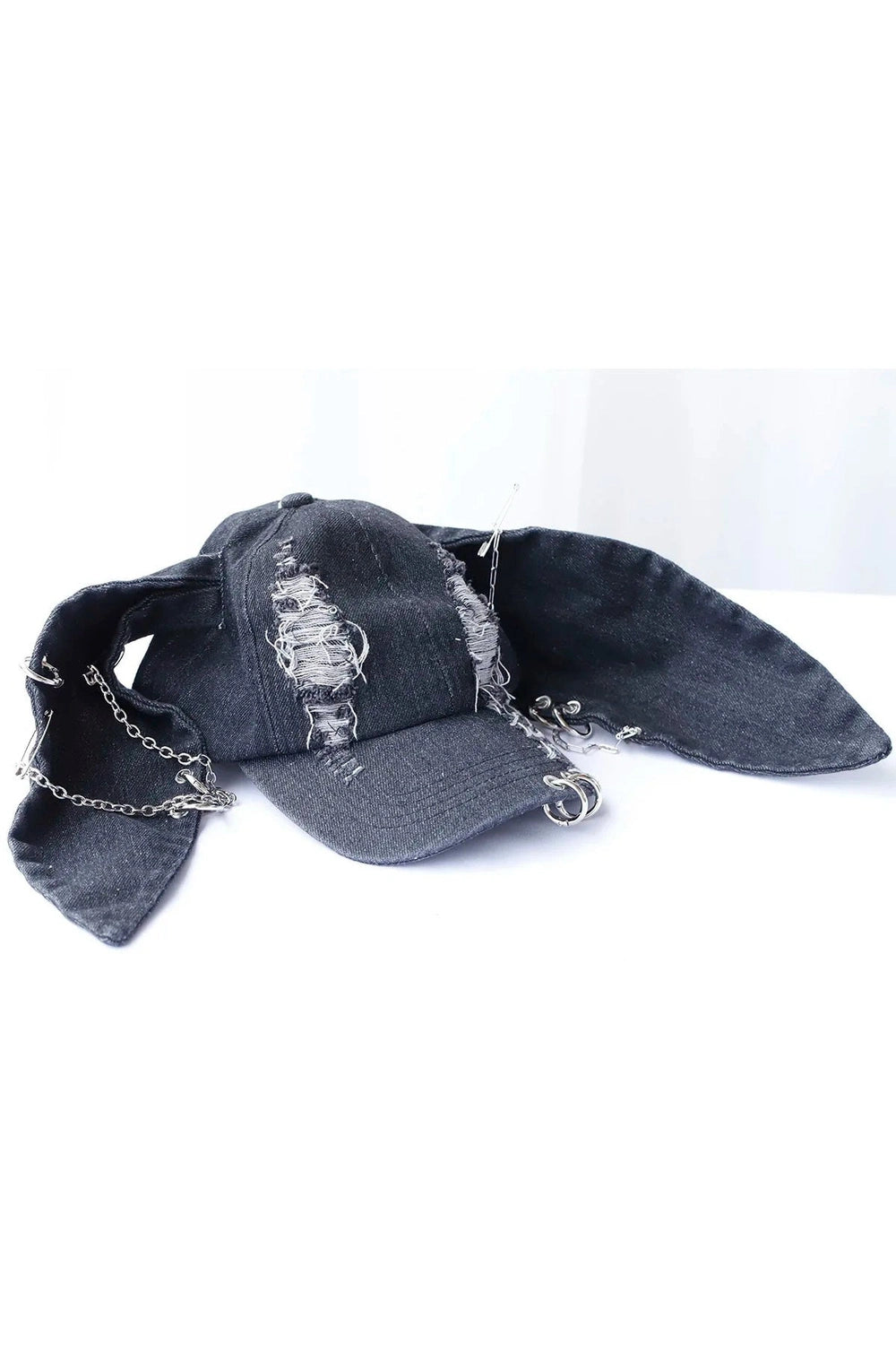 New Style Trends - Edgy Bunny Ear Chain Cap - Outfit Ideas