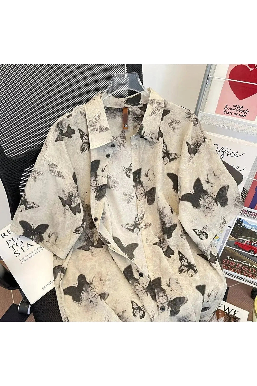 New Style Trends - Edgy Ethereal Butterfly Print Shirt - Outfit Ideas