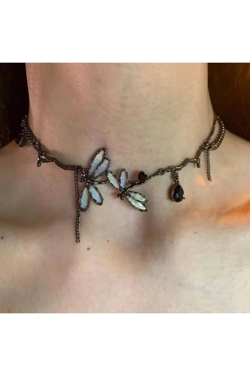 New Style Trends - Enchanted Dragonfly Edgy Choker - Outfit Ideas