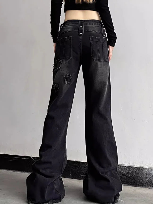 New Style Trends - Fall Wide Leg High Waist Jeans - Outfit Ideas