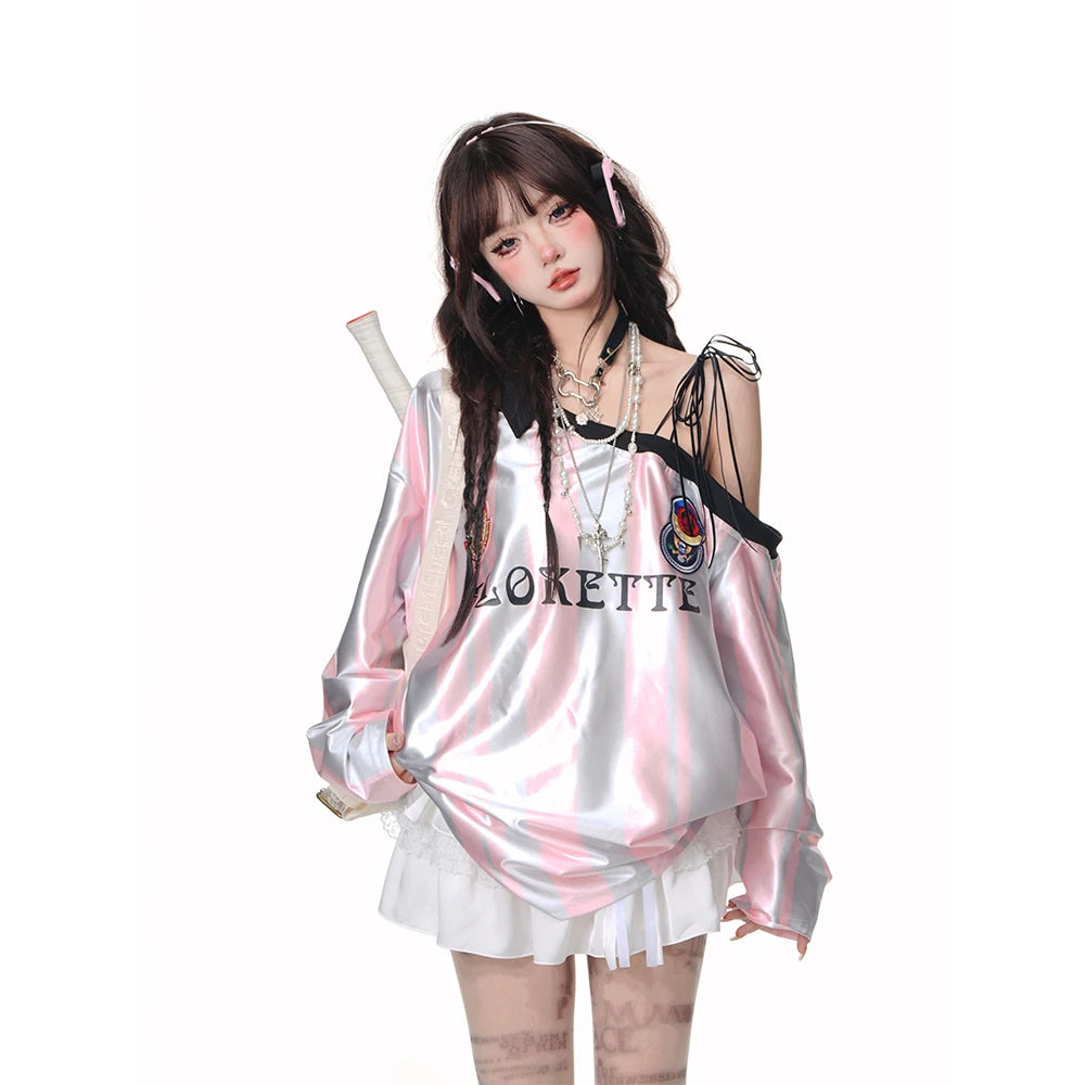 New Style Trends - Goalkeeper Striped Edgy Top - Outfit Ideas