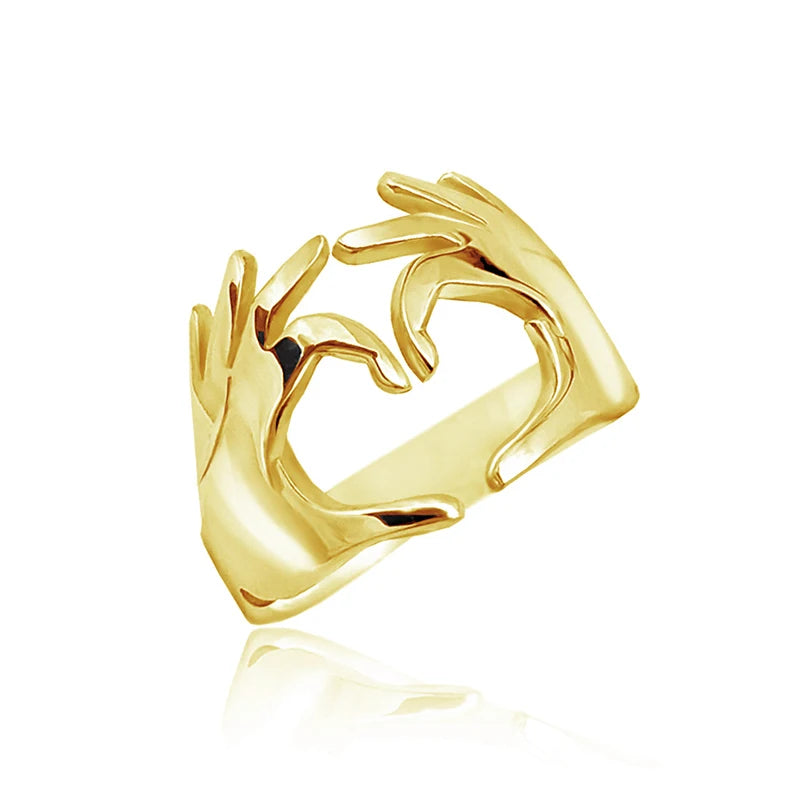 New Style Trends - Heart Gesture Coquette Ring - Outfit Ideas