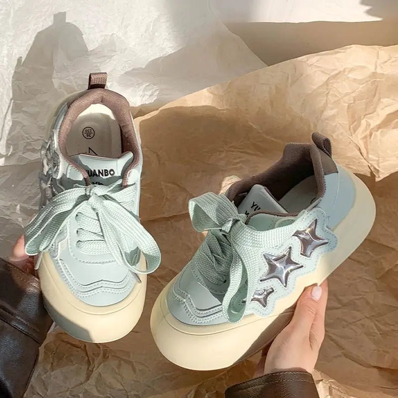 New Style Trends - Kawaii Cosmic Glow Star Sneakers - Outfit Ideas