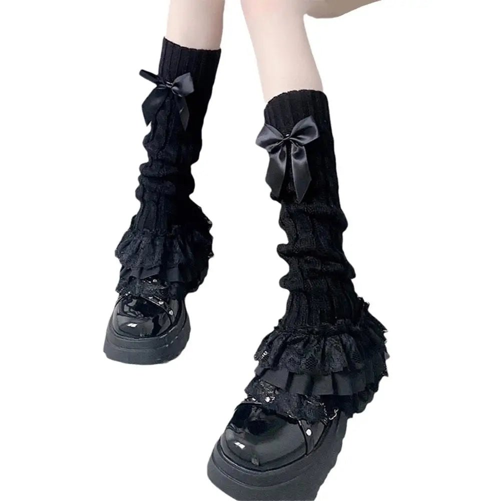 New Style Trends - Kawaii Lace Melody Ruffle Leg Warmers - Outfit Ideas