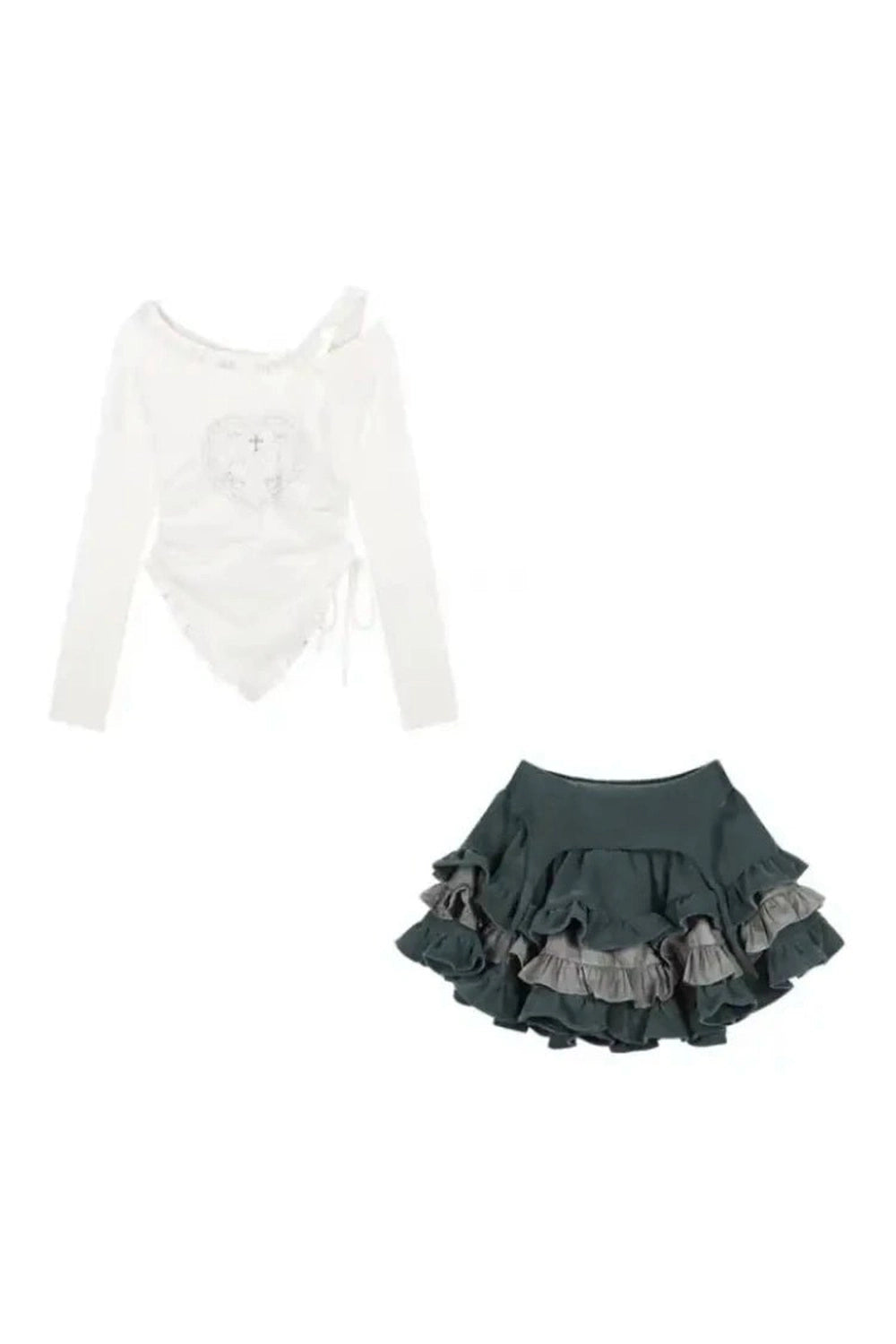 New Style Trends - Kawaii Rabbit Print Skirt Set - Outfit Ideas